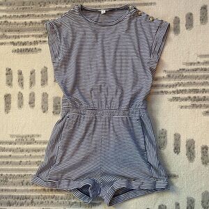 Great Shape ‼️ Crewcuts Striped Girls Romper Size 10